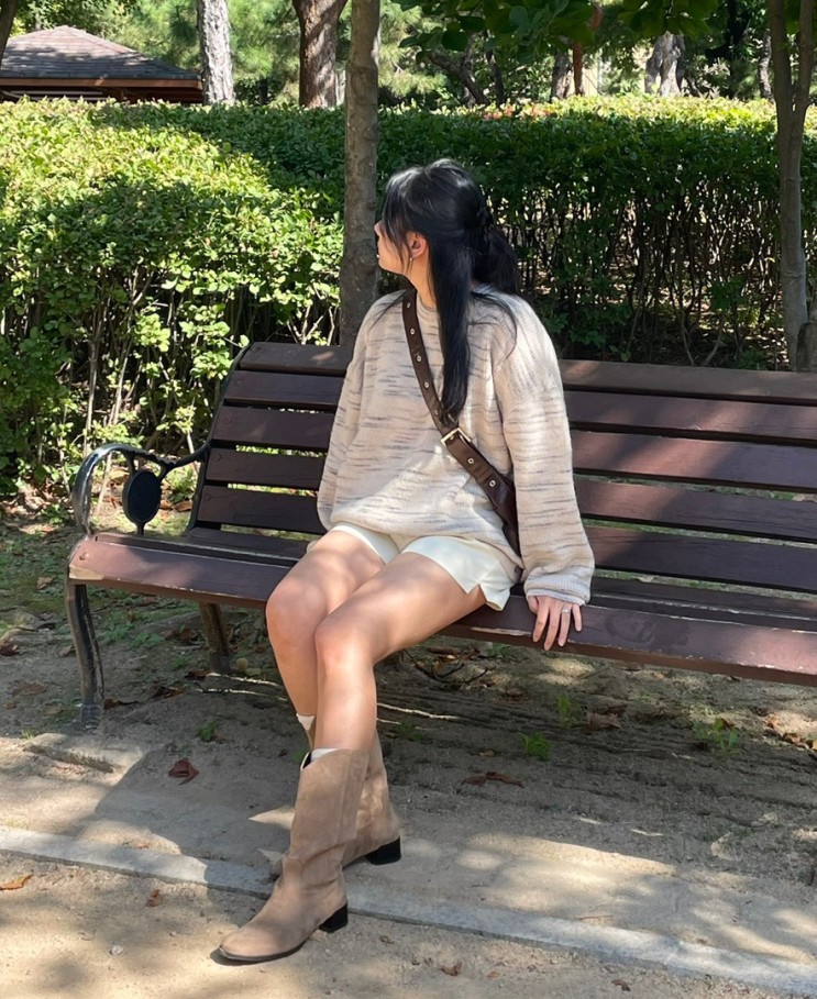 폭닥-한 루즈핏 니트 추천 오디에르 스트라이프 알파카 풀오버