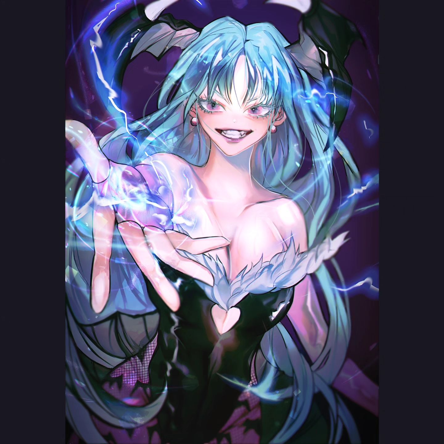 ずっと前に描いたmorigunリタッチしました🦇

#capcom
#morrigan