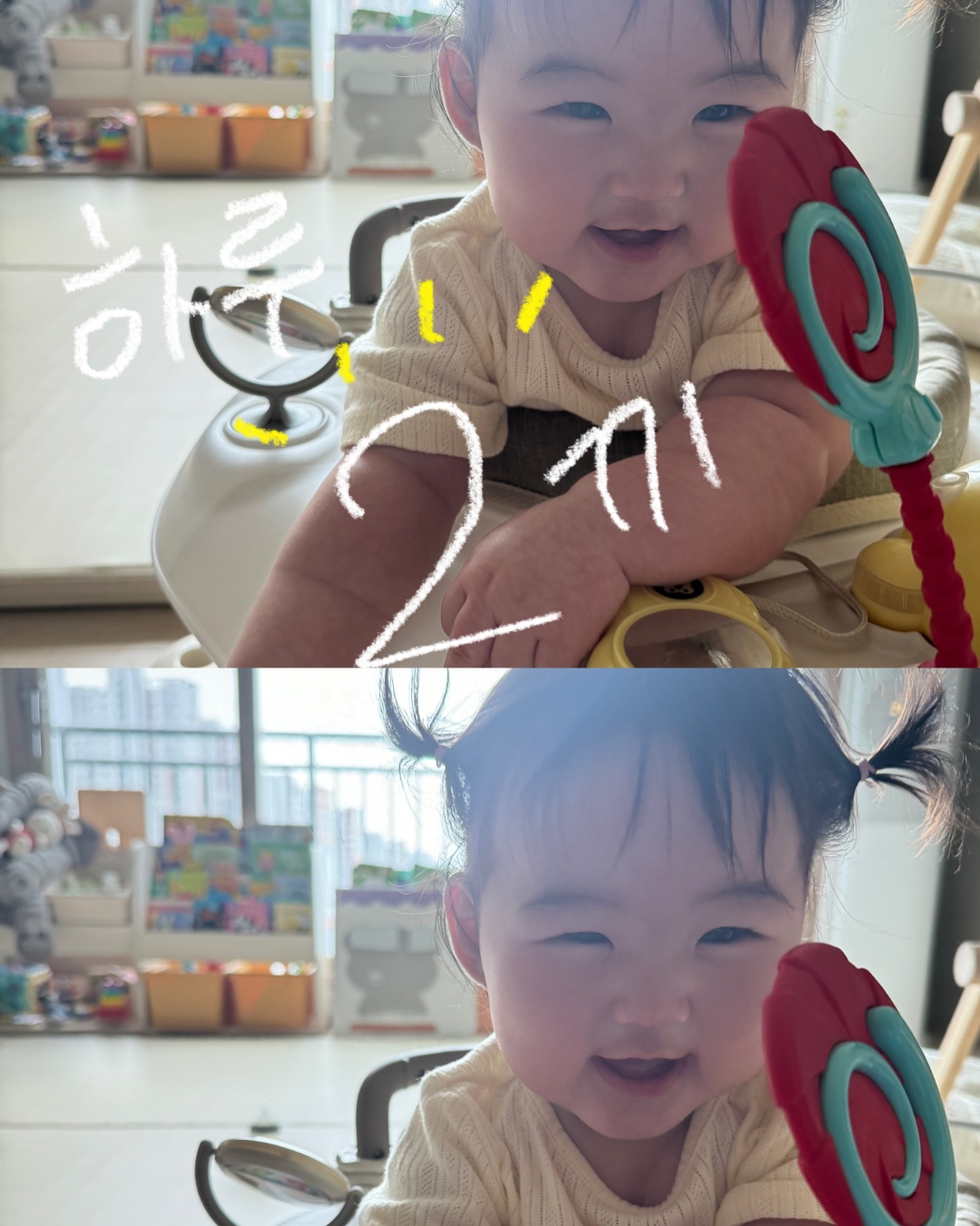 하루 두끼 먹는 뇨자 
키도 몸무게도 이미 탑오브탑인데 더 크려나? 
팔에 알통생기겠네 이거참 허허 
완전 럭키..비.키 😶🤟🏻#15시간집중훈련 

🔽🔽🔽🔽🔽🔽🔽🔽🔽🔽🔽🔽
#이유식 #애호박 #미음 #오트밀 #청경채 #브로콜리 다 뿌심 
#양배추 먹고 #단호박 #감자 도전예정후 #소고기 뿌실예정 

#5개월 #베이비몬스터 #인스타베이비