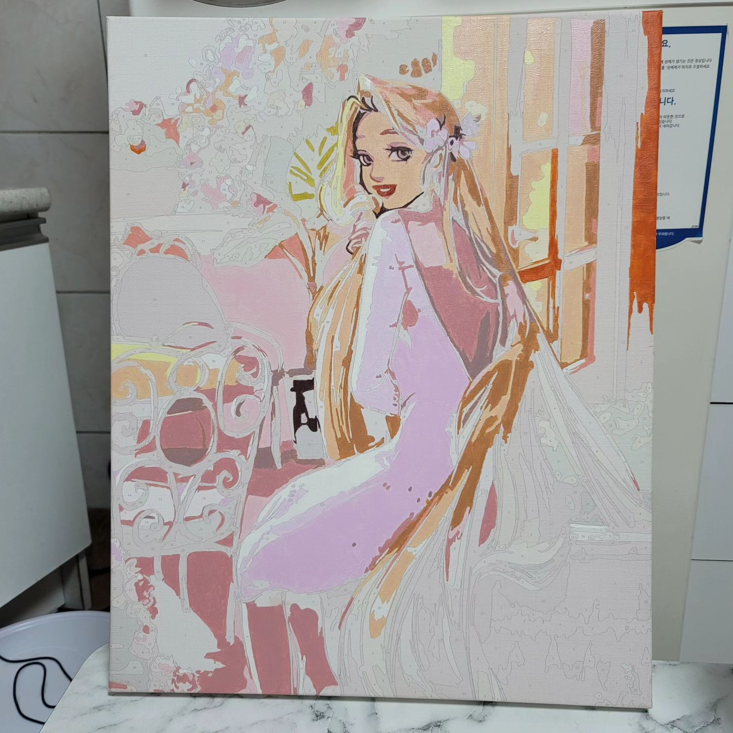 요즘취미 🎨 
#피포페인팅 #라푼젤