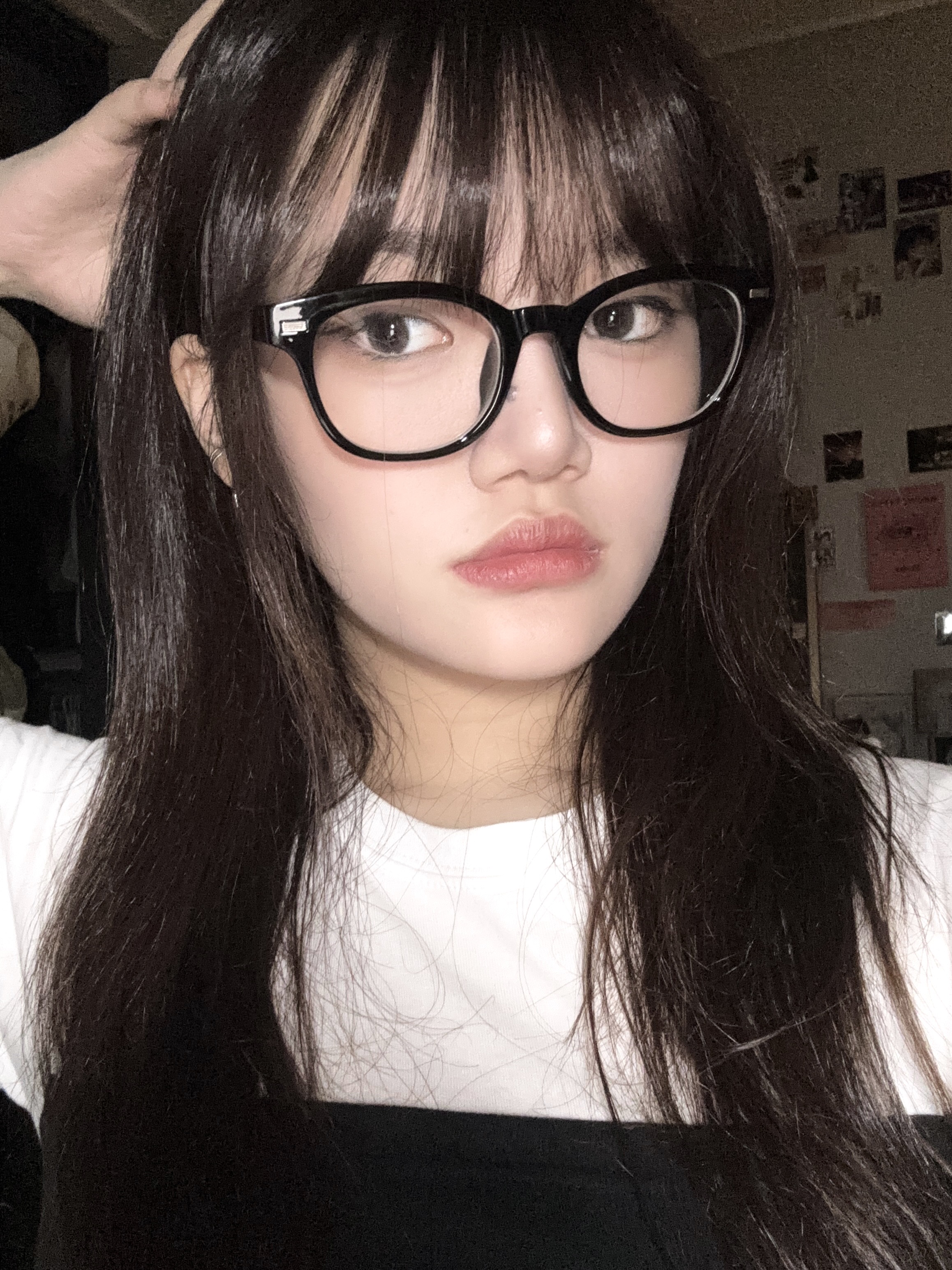 [SeeChic] 웰링턴 스퀘어 타원 뿔테 블루라이트 차단 안경