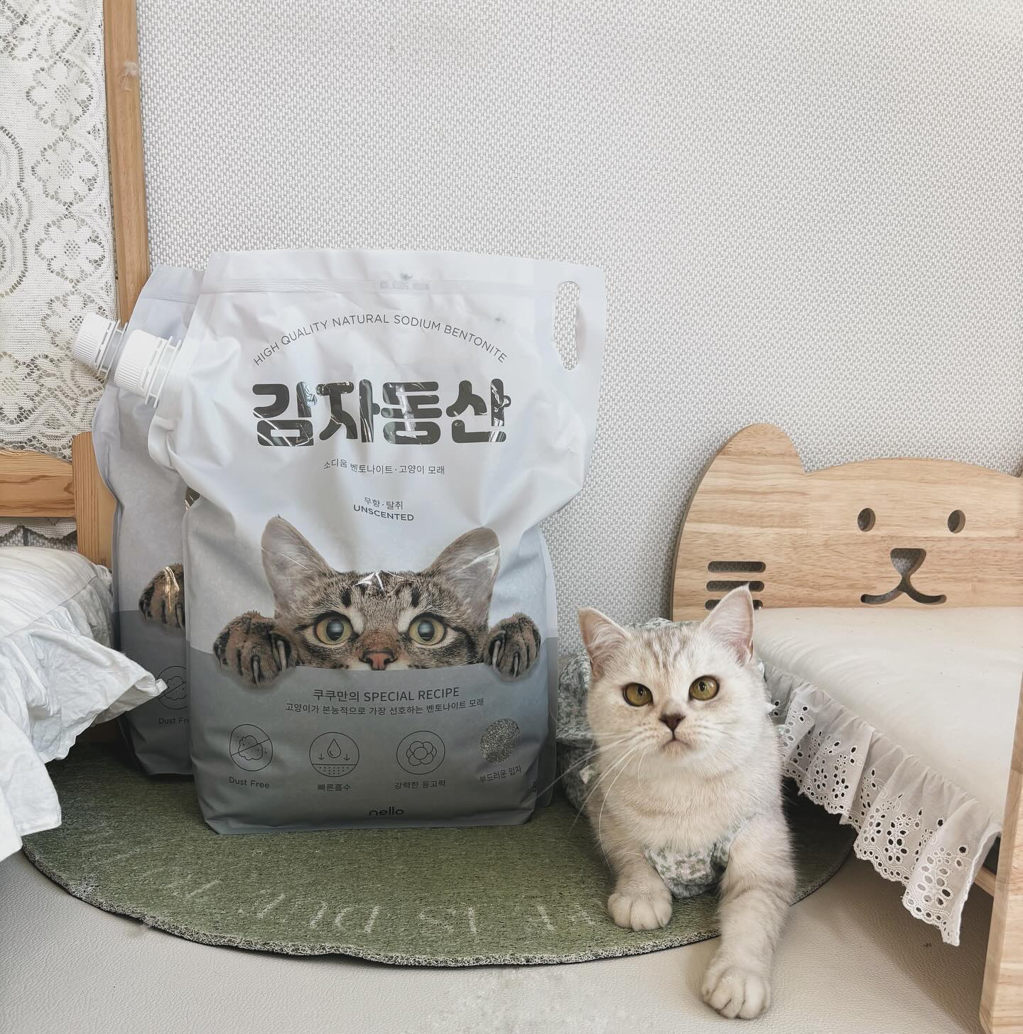 미오가 판매알바중인 # 넬로감자동산 벤토 소개한다냥

넬로는 쿠쿠전자에서 만든
반려동물 브랜드인데
쿠쿠꺼 안써본 사람이 없어서인지
벌서 손님이 많아서 좀 힘들오 😧

가전제품 똑소리나게 만드는
쿠쿠인 만큼 고양이제품도
야무지게 잘 만들었오🤍 쿠쿠쿠쿠쿠

동그란 알감자밭의 #감자동산
▫️10-20mesh 벤토 블랜딩 
▫️응고력 상승, 부드러운 촉감
▫️700%이상의 흡수율
▫️활성탄 첨가
▫️미국 와이오밍주 최상급 벤토
▫️6단계 특수 집진공법
▫️편리한 손잡이 
▫️스텐딩 패키지

성능과 집사의 편의성까지 무엇하나 빠지지 않는 
프리미엄 벤토를 찾는다면 감자동산 한번 써보라냥 
동글동글 알감자 풍년온다냥 ✨

아참 감자동산 매장오면 미오를 꼭 찾아달라구 ❤

*모래갈이 장면 꼭 봐주세요.. 제가 이렇게 힘들게 살아요
(누군가 알아주었음🥹)

#고양이모래#고양이벤토#밴토나이트 

제공🏷official_nello