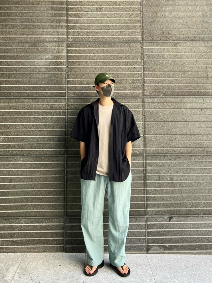 남자여름데일리룩 남자와이드팬츠 코디 추천