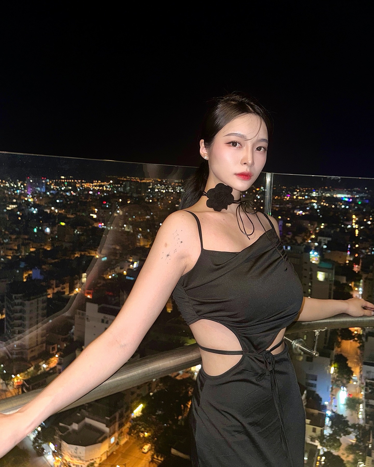 우리 숙소 야경 굳뜨