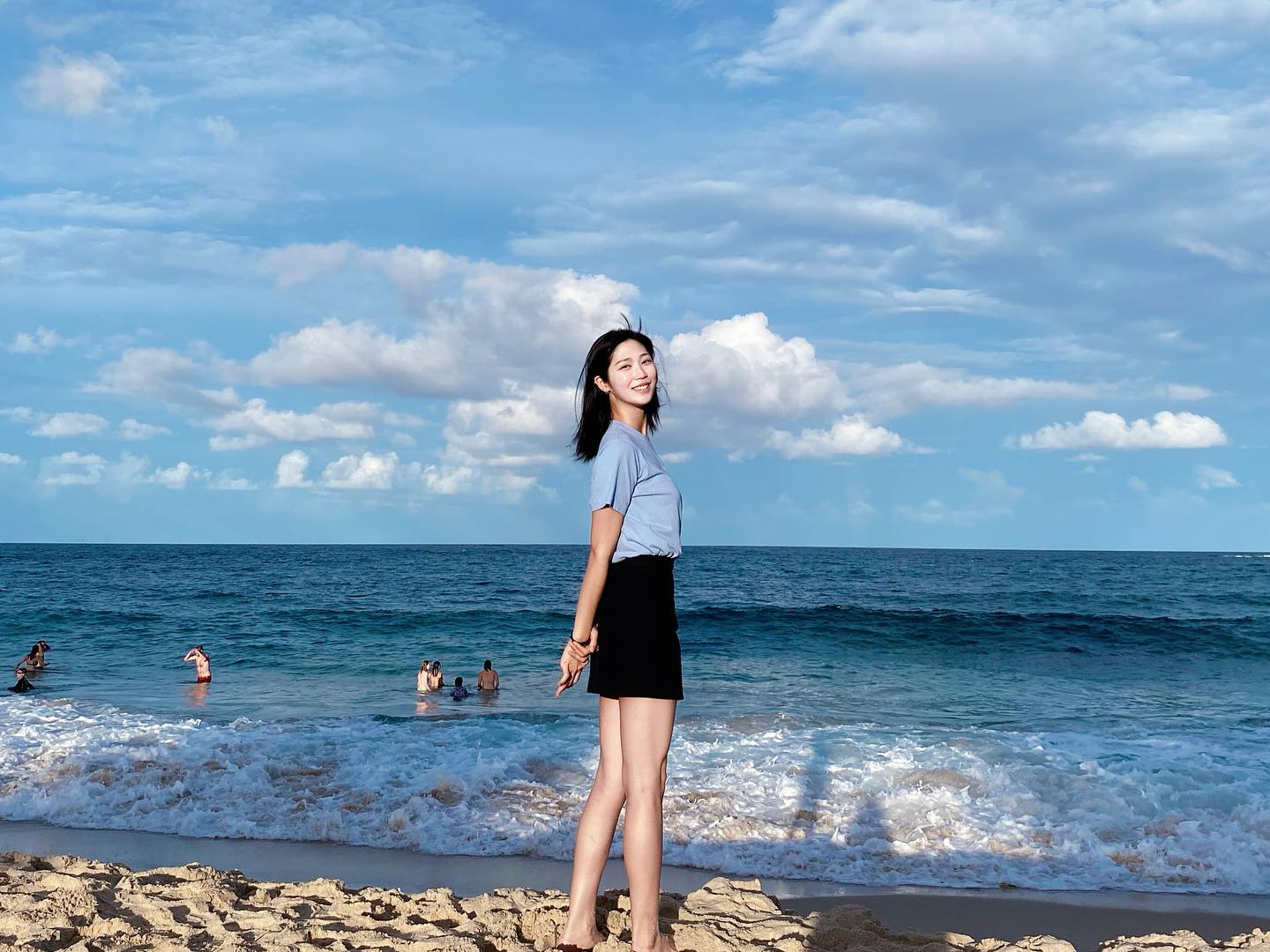 새한테 버거 뺏기고 바다보고 기분좋아짐🌊💙