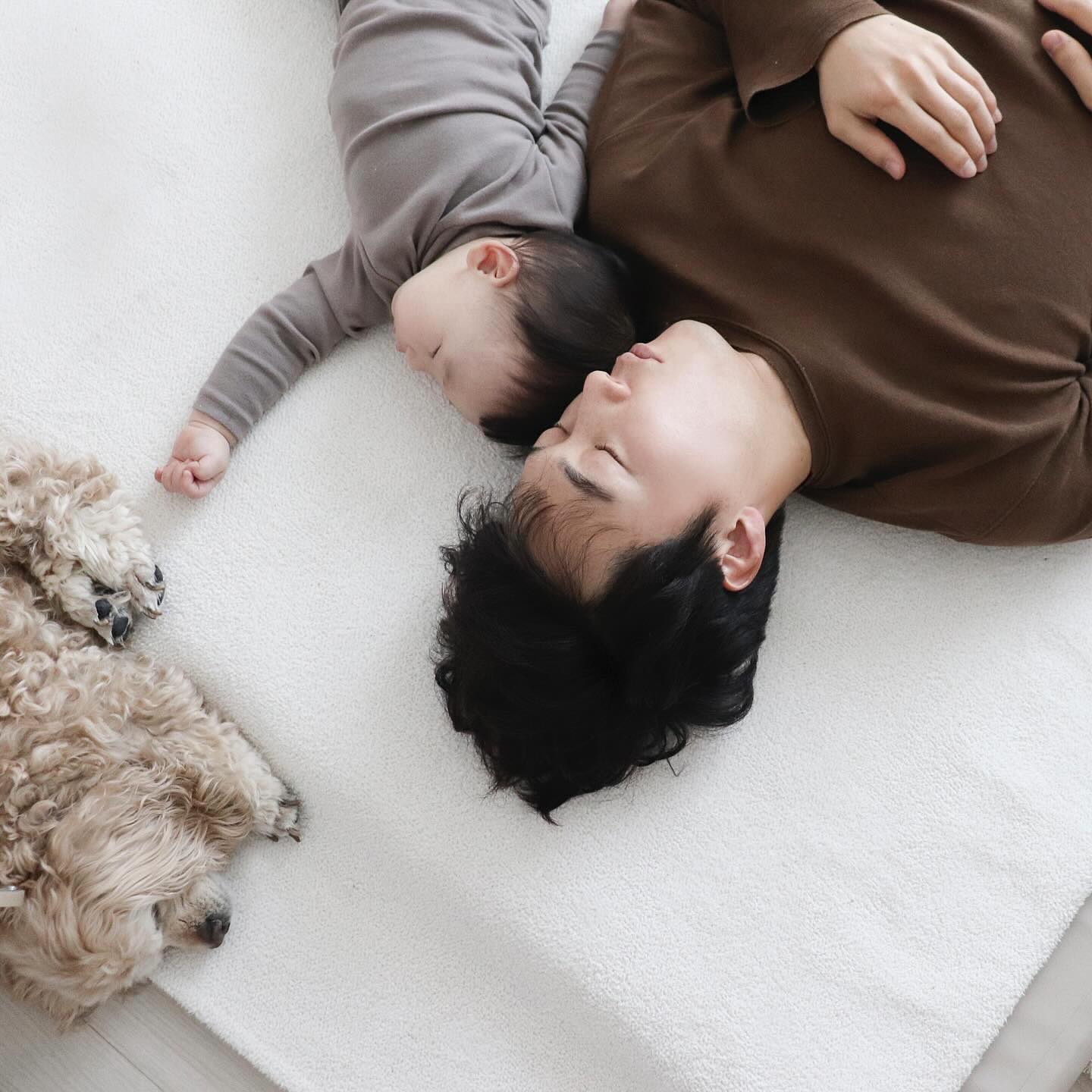 설거지하고 집치우고 조용해서 가보니
밥먹고 진작에 자는 오빠와 코베이비..
그리고 미르는 열심히 놀고 기절 🤍
귀여운 3인방 🤍🤍