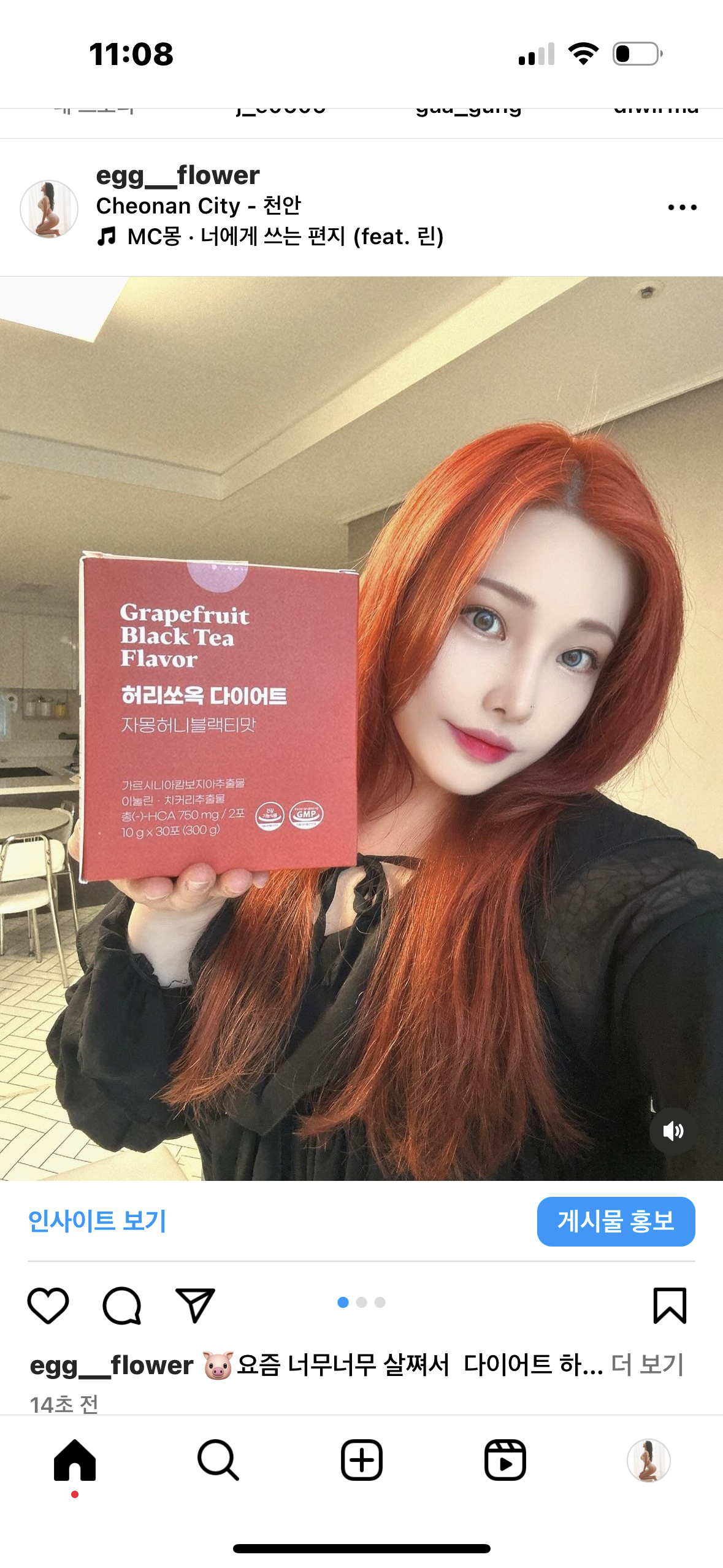 [헬스하우스] 허리쏘옥 다이어트 자몽허니블랙티맛 10g x 30포