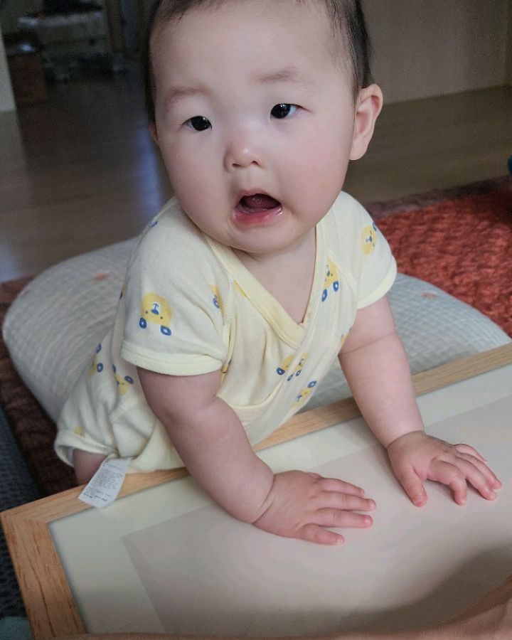 아침먹고 주무시길래 평화로운 토요일아침 만끽하며
두젓가락 뜨자마자 귀신같이 일어난 째리공주 

부은얼룰로 머쓱타드미소짓는게 너무기요워

옴마밥뺏아먹고싶으면 빨리첫니나보던쥥 ❤️

#벌써9개월째리
#잘큰다내새끼
