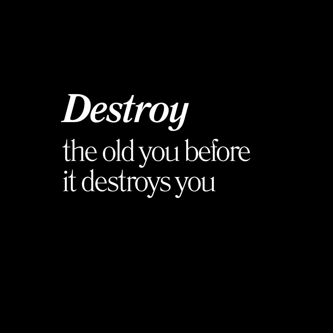 Destroy the old you before it destroys you!!
#motivation #success