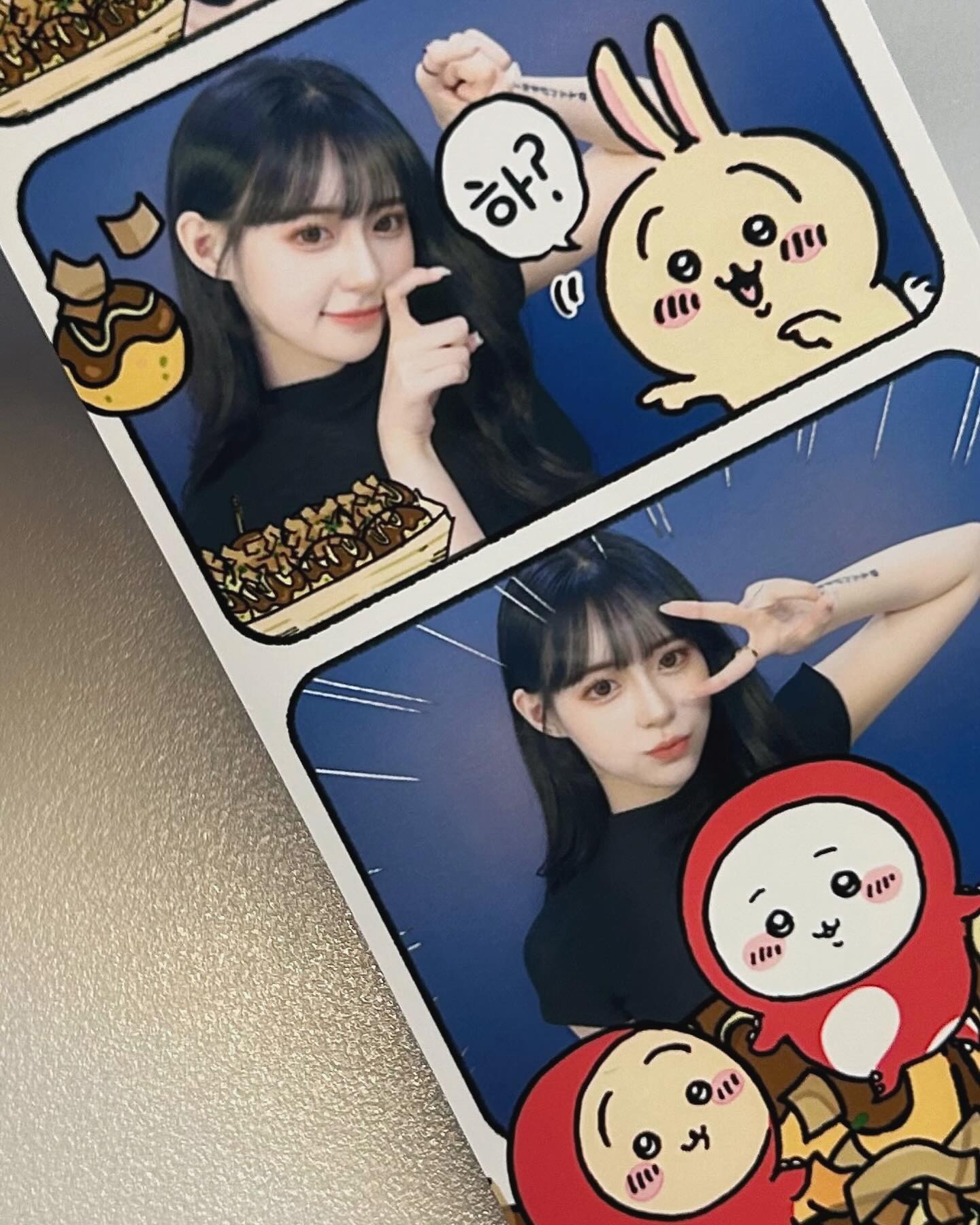 그렇게 설쳐서 완성된 수정+먼작귀 ᯓᡣ𐭩 
#먼작귀 #인생네컷 #치이카와 #ちいかわ