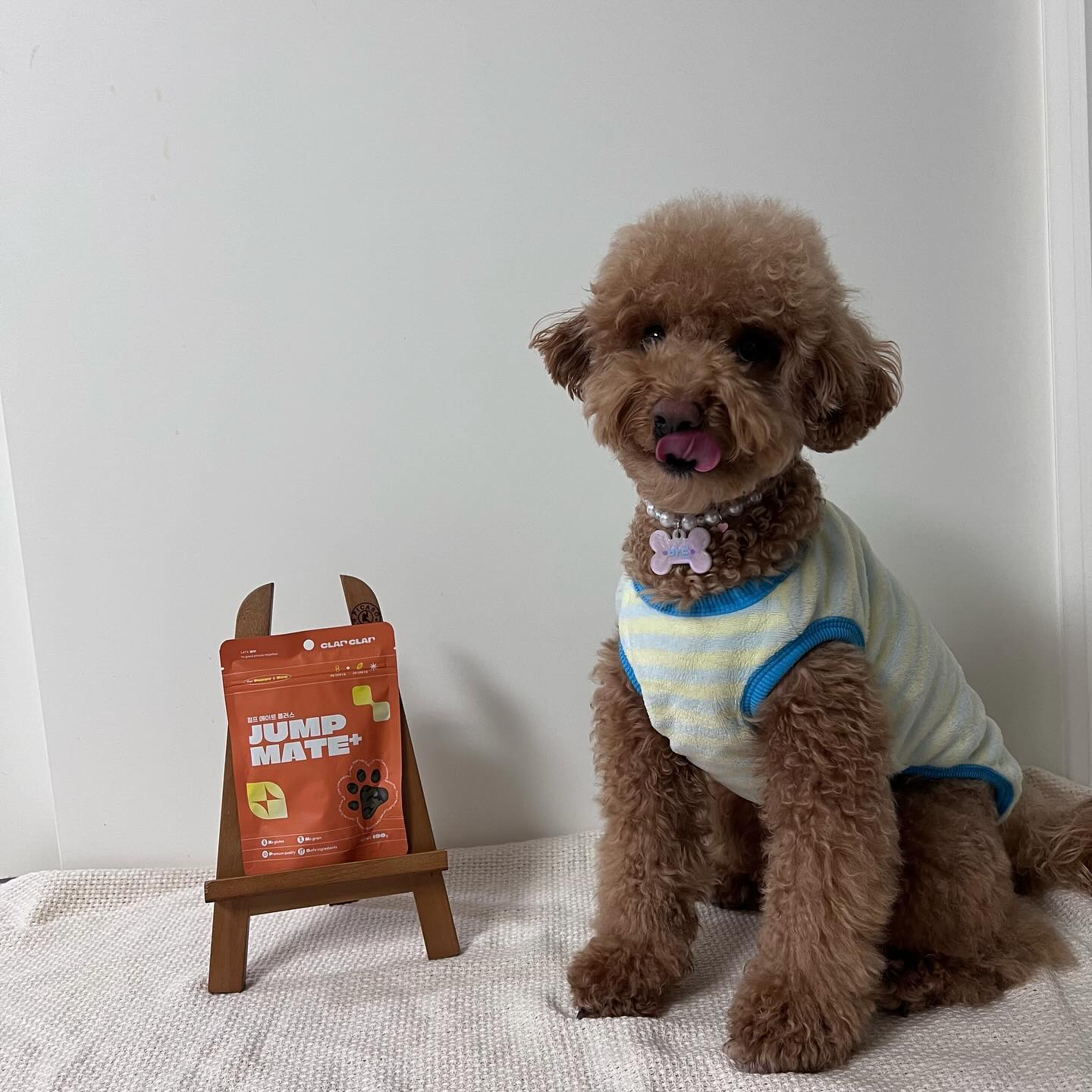 🐶바르가 클랩클랩 점프메이트를 체험해봤오🐶

친구들 관절건강 잘 지키고 있지?
바르는 어릴때부터 꾸준히 관절 관리를 하고 있는데 요즘은 특히 클랩클랩 점프메이트를 꾸준히 먹고있오

💛 점프메이트는 철저한 연구를 통한 엄선된 성분을 배합했오
💛 관절 건강을 위한 필수 영양 성분인 보스웰리아, MSM, 초록입홍합, 난각칼슘, 뮤코다당, 뮤코단백
💛 최상의 효과를 위한 근육기능 성분이 함유되어있오
💛 가수분해 된 오리 살코기를 사용하여 식이 알러지원을 최소화하는데 도움을 준대
💛 휴먼그레이드 원료를 사용해서 신선하게 급여할 수 있오
💛 안심 국내 생산 엄격한 제조 공정과 품질 관리를 통해 제조한대

바르는 점프메이트를 간식처럼 먹고 있는데 기호성이 매우 좋고 알러지도 전혀 없어서 좋았어
꾸준히 먹고 관절 건강 지켜보자 친구들아💗

✨지금 clapclap_official 계정에 있는 공홈에서 구입하시게 되면,
런칭 이벤트로 27%할인과 동시에 영양제 1+1 까지 혜택 받으실 수 있대💛💕