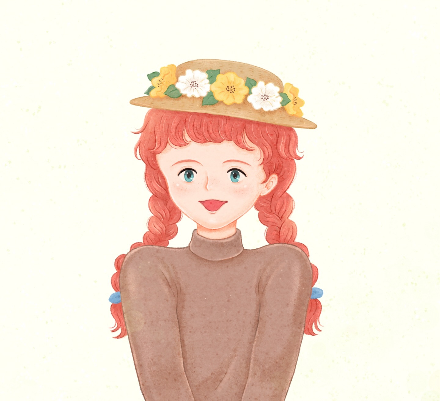 꽃 모자쓴 빨강머리 앤👒🌼🌸
빨강머리앤 컬러링북 만들고 있어요!
마감을 향해 주말에도 열심히 달리고 있습니당😊

#빨강머리앤 #컬러링북