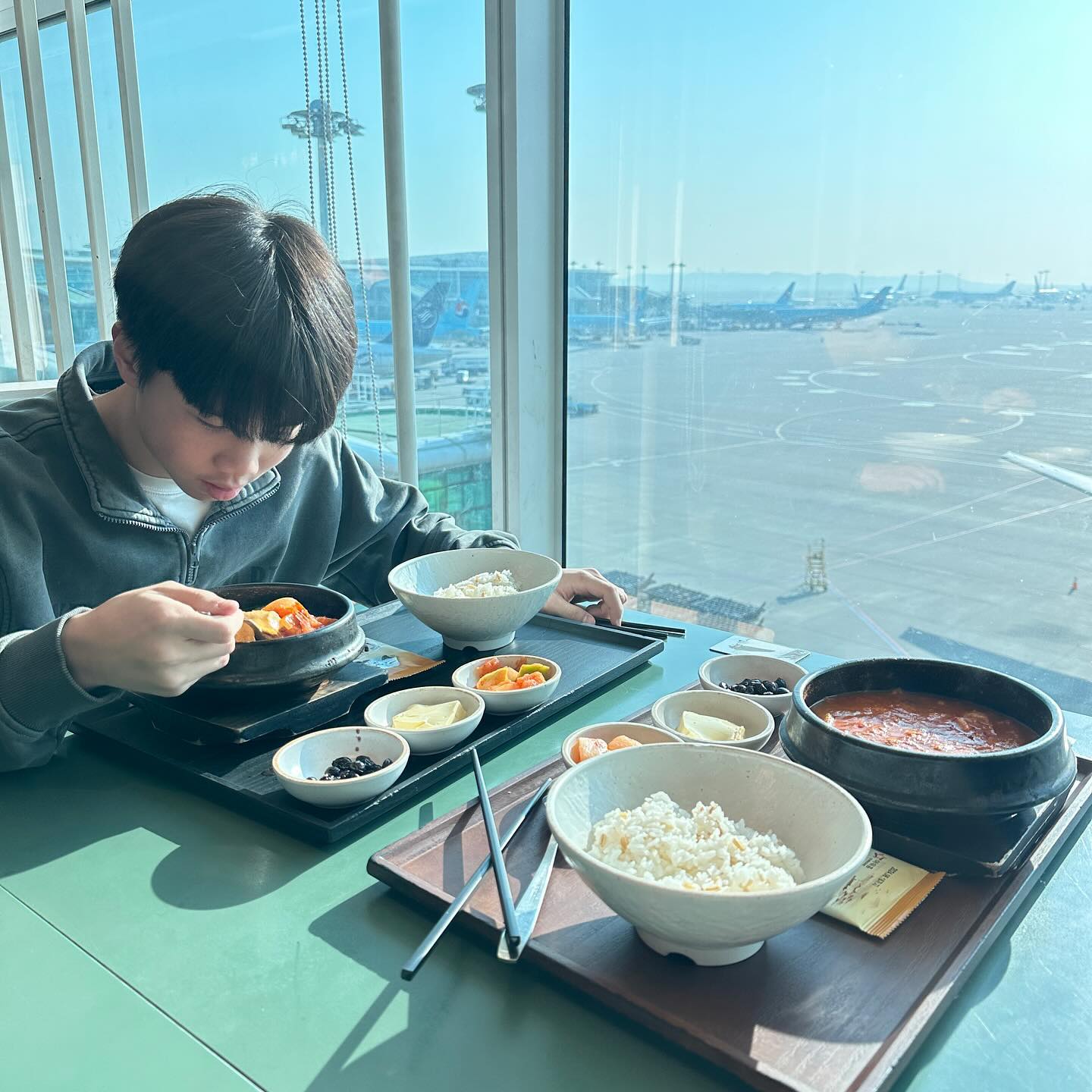 비행기 탑승전 설레이는 시간