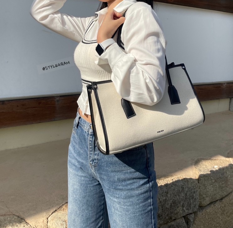여자 직장인 가방 폴뉴아 보스턴백 아이패드도 쏙