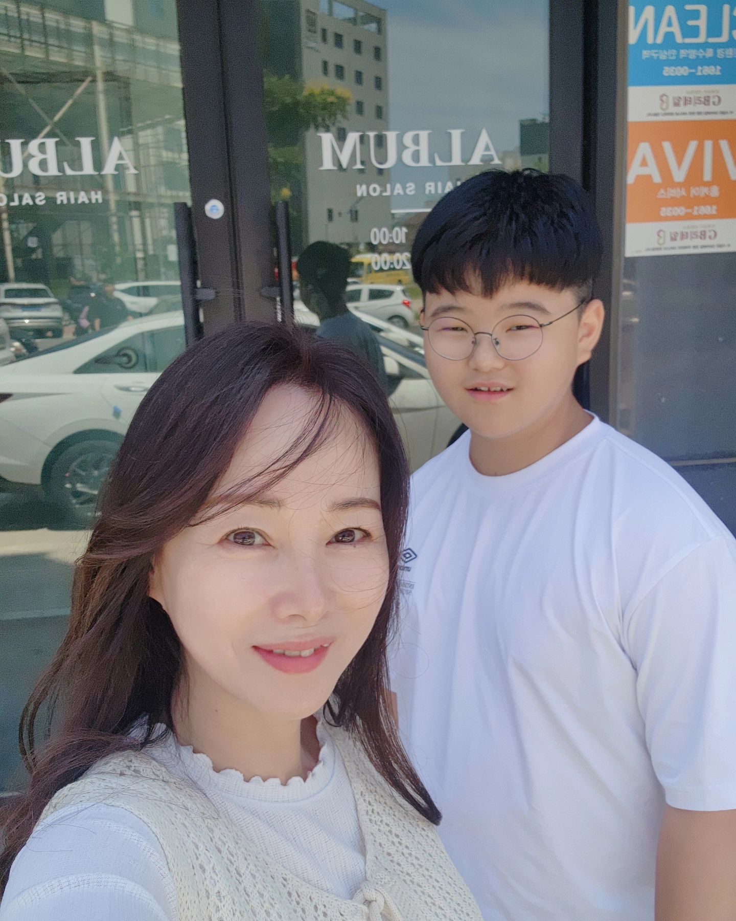 엄마는 작아지고 아들은 점~~~점 커지고...
기쁘도다^♡^