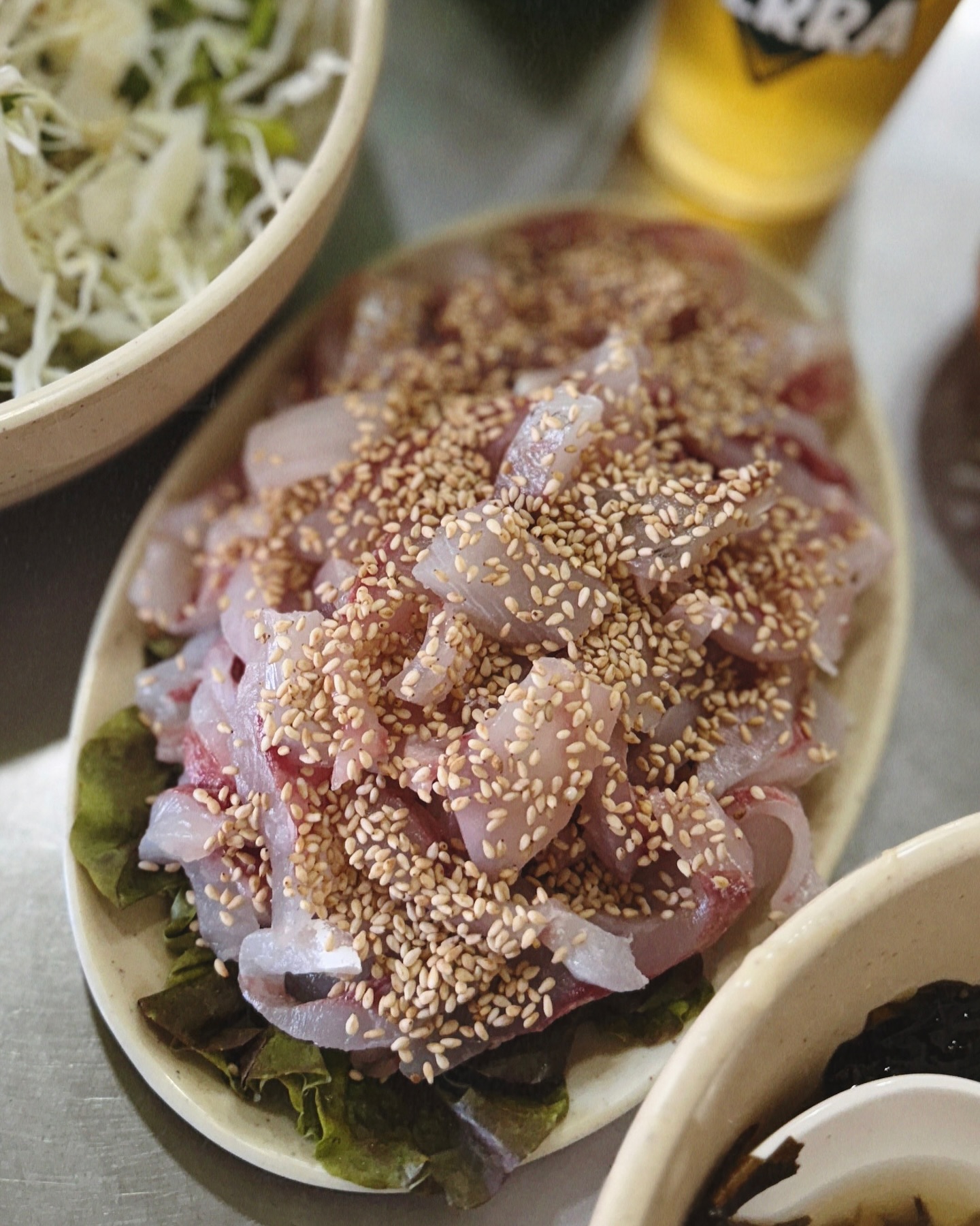 #다리위오징어

숭어회맛집🐟
비빔야채랑 같이 송어처럼 먹어도 맛있고
양념쌈장에 김이랑 싸먹어도 맛있고
숭어 먹고싶었는데 진짜 맛있었다😋
오징어통찜은 말해뭐해🦑
윤우랑 오빠가 젤 맛있다고👍🏻
윤우가 계속 회 처음 먹는데
이집 맛집이네!! 별 5개 줘야된다고
먹는내내 칭찬함🤣

⭐️⭐️⭐️⭐️⭐️