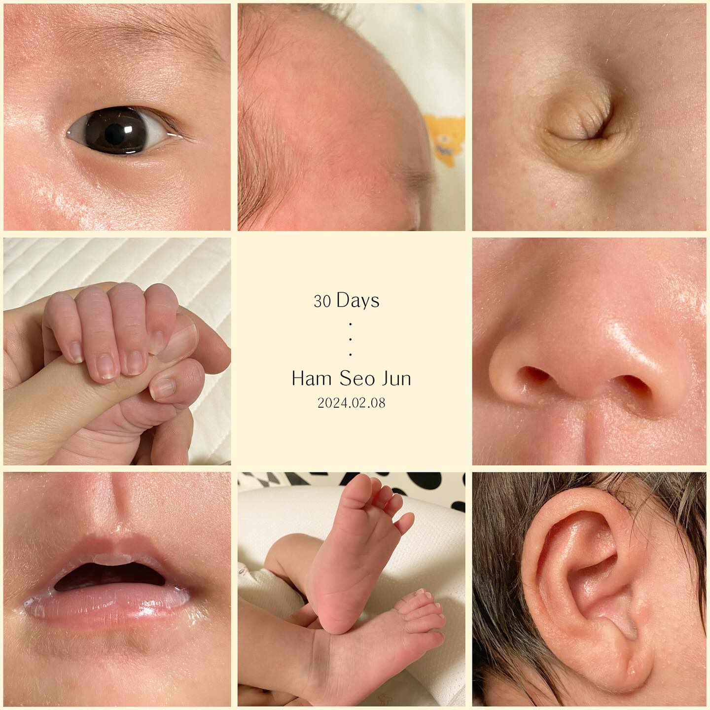 우리아가 30일 신생아졸업🧸🤎
이렇게 예쁜 아기천사가 내 뱃속에 있었다니〰️🫶🏻
#신생아졸업 #30일 #아기천사