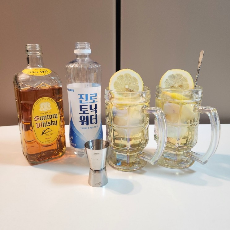 하이볼세트 오로라 하이볼잔으로 연말 분위기