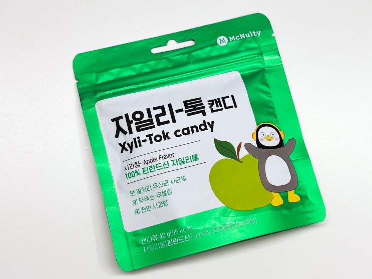 펭수 자일리톨 캔디 / 무설탕 맥널티 자일리톡 사과향
