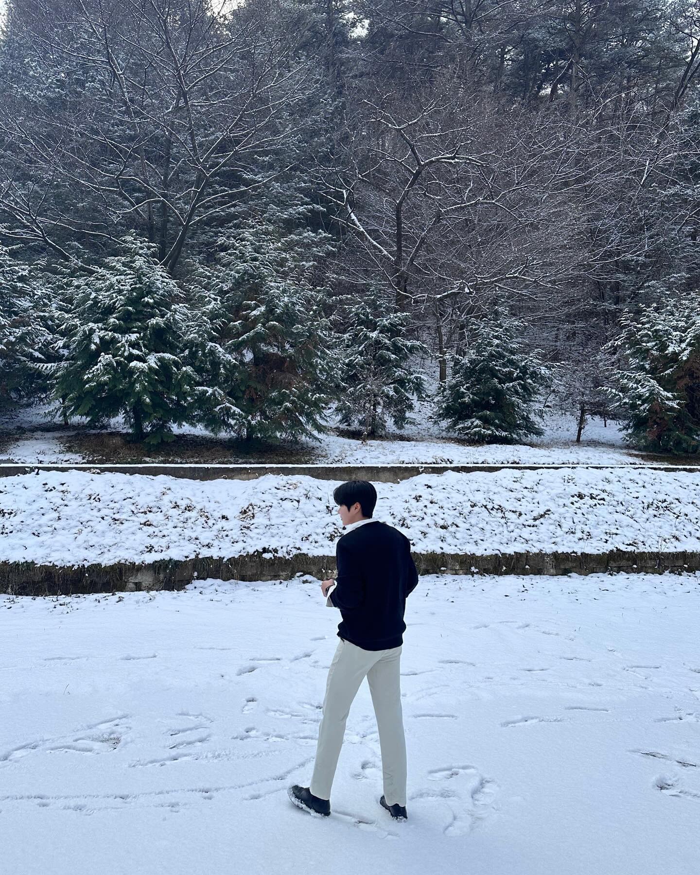 빙판길 조심하세요... 이미 전 한 378번 넘어짐