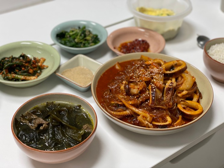캠핑밀키트 끼닛 자숙오징어 밀키트 존맛탱!