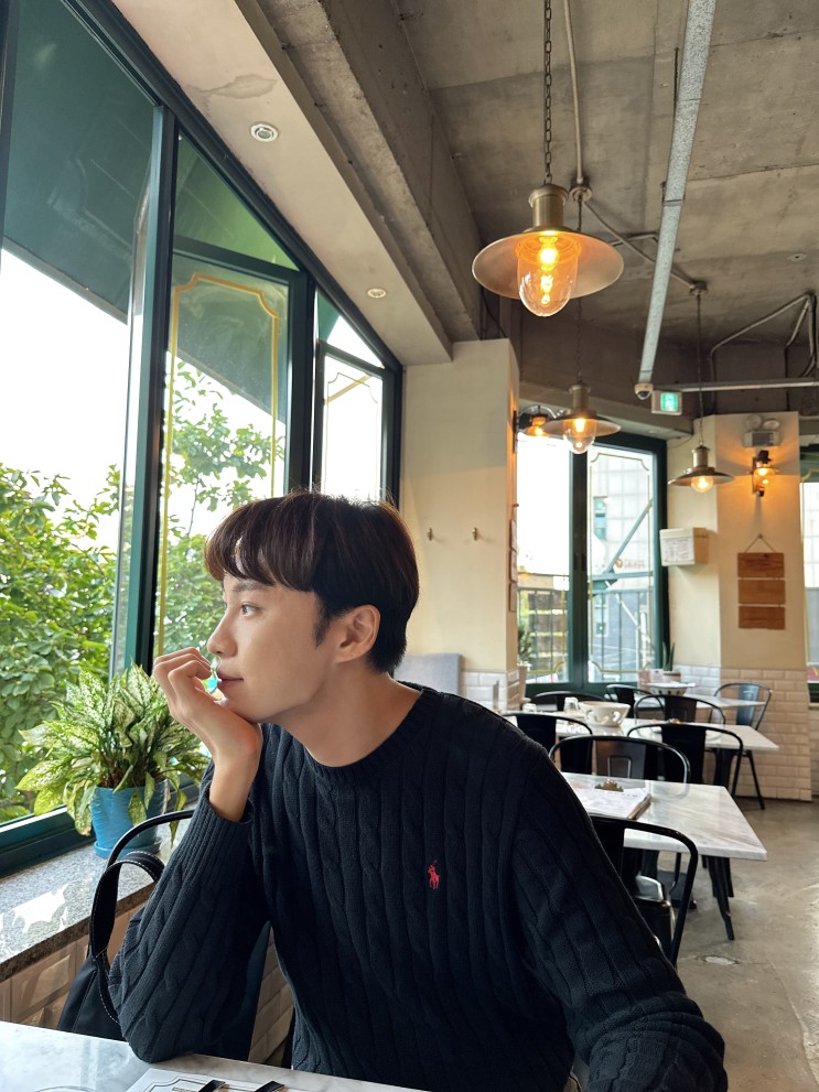 폴로 랄프로렌 코튼 케이블 니트 스웨터 가을코디 데일리룩