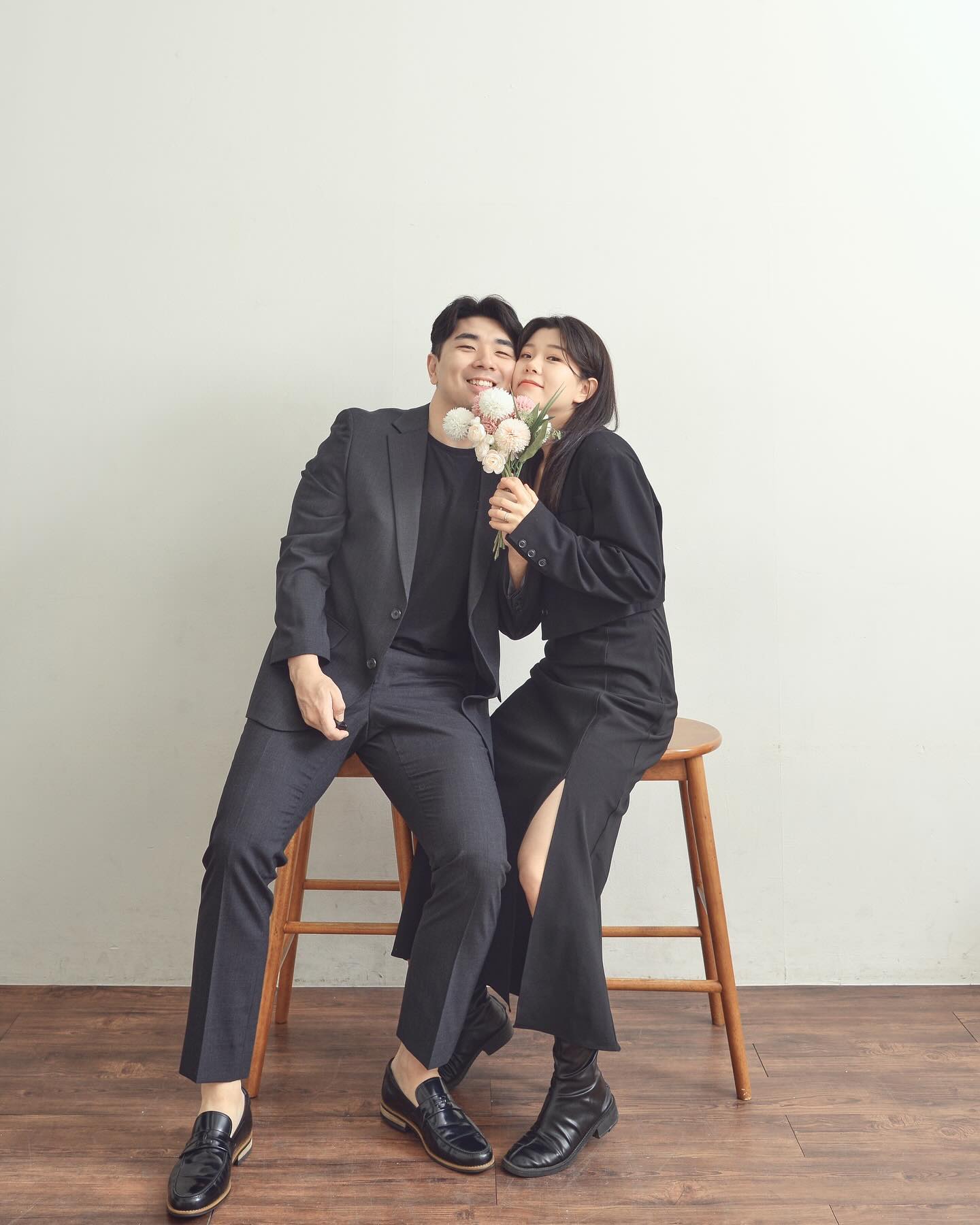첫 스튜디오 사진💐🖤