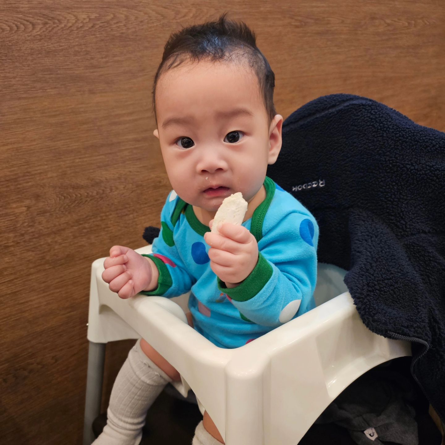 #6개월 #생후206일 #이케아아기의자 #앉아서까까먹기 #대단하다👍 

정말 대단한 6개월...
앉는 연습 열심히 하드니만
이케아 아기의자에 앉아서 까까를 잘 드시네..대단해!!ㅋㅋ