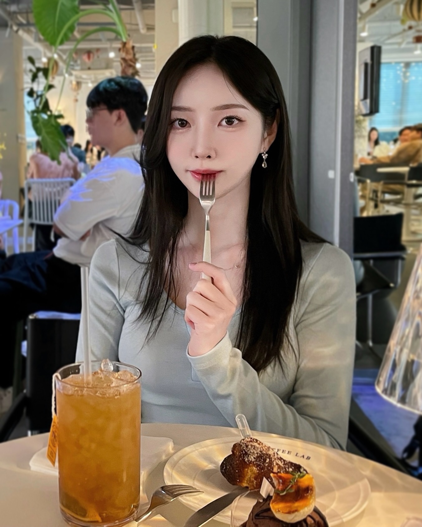 디저트 수혈하고 토크토크 엄청 많이 했던날🩵