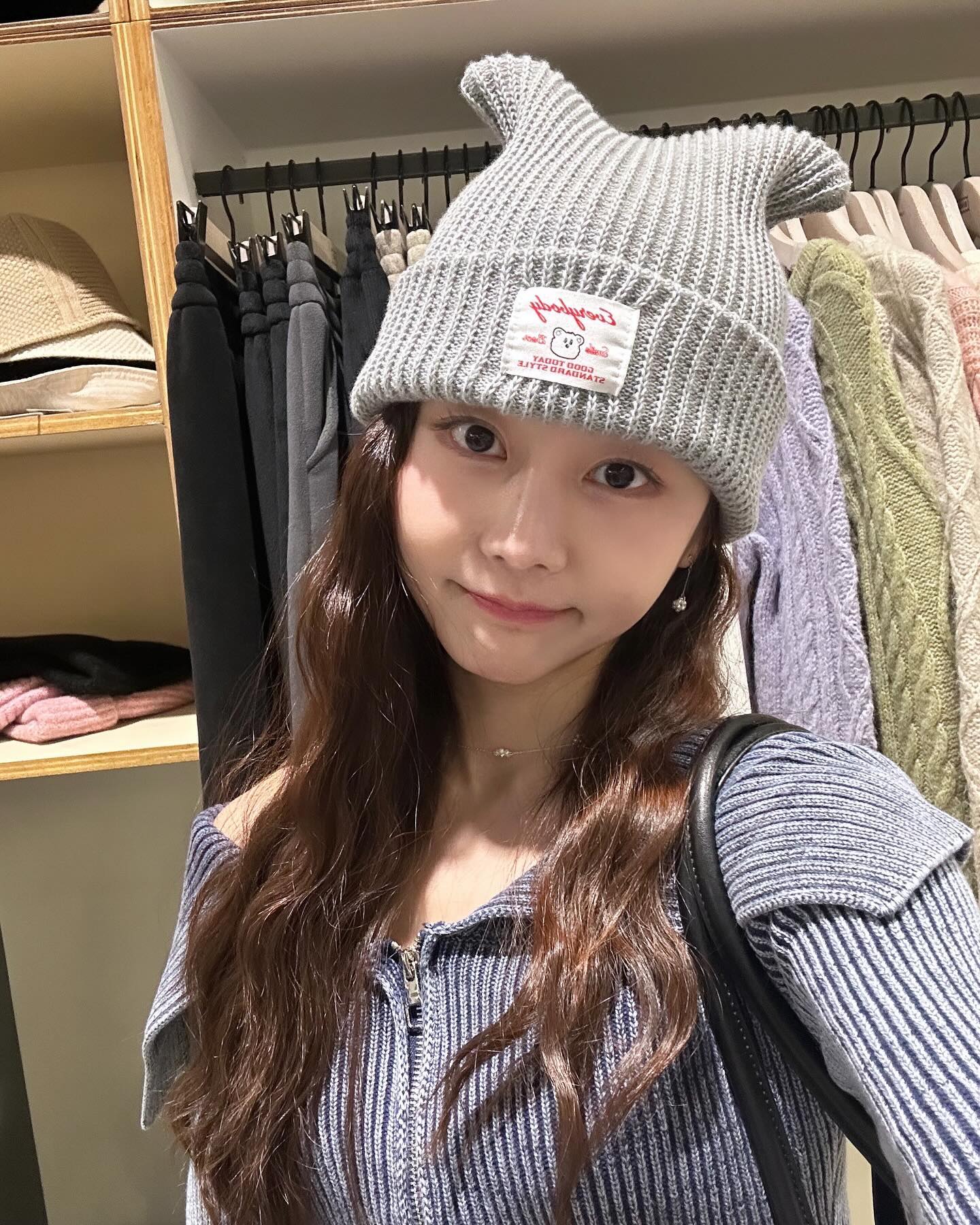 뽀글이머리와 모자😏