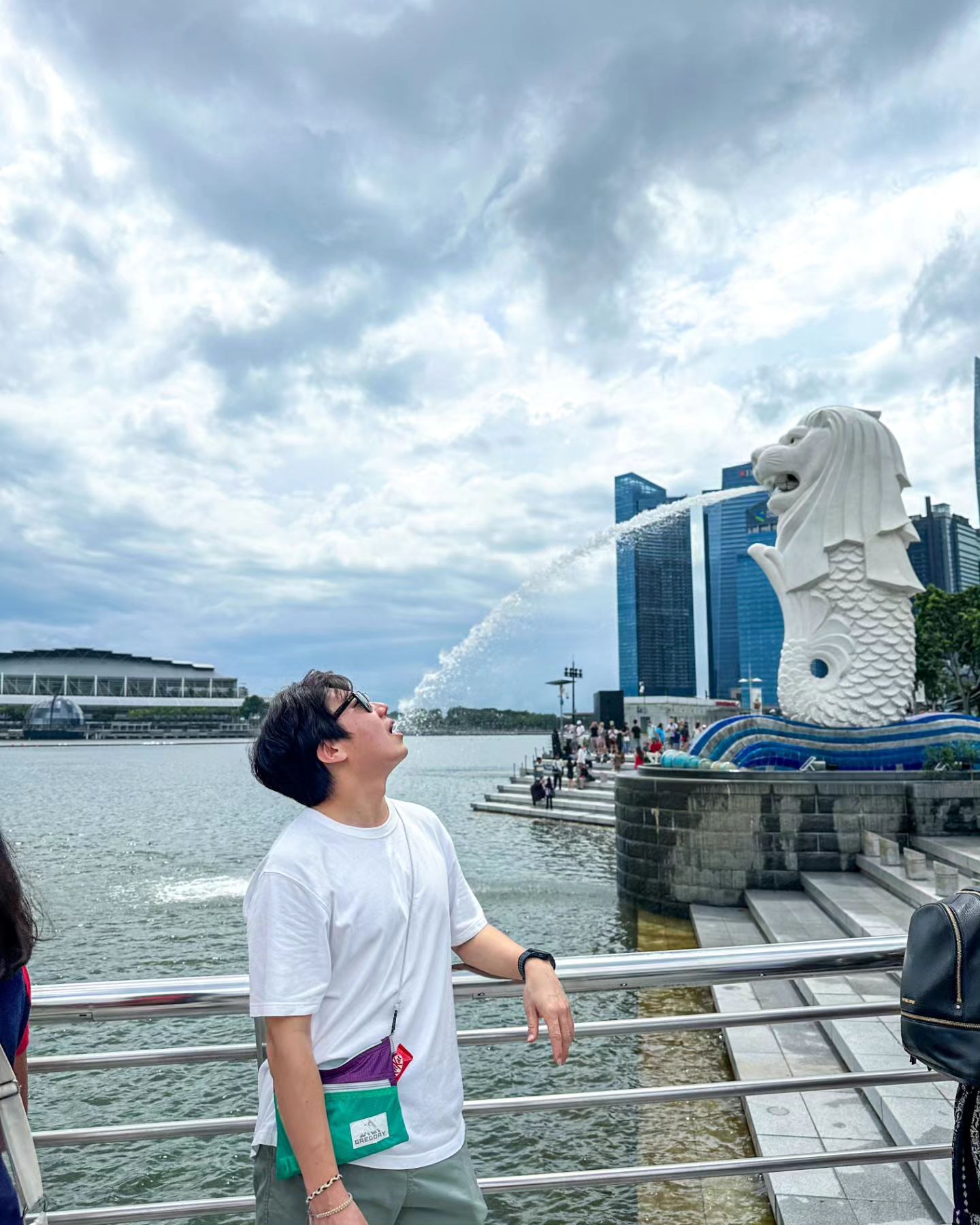 반은 사자 
반은 물고기 모습을한 싱가포르의 상징물
merlion과 기념샷
.
.
안 할거처럼 하더니 열심히 입벌리는 엠케이👍
별것도아닌데 신나네ㅋㅋ
.
.
돈 많이 벌어서 다음에는 마리나베이 호텔 거자

#merlion #머라이언 #singapore🇸🇬 #여행중독
#싱가포르여행 #트래블강주부 #마리나베이샌즈