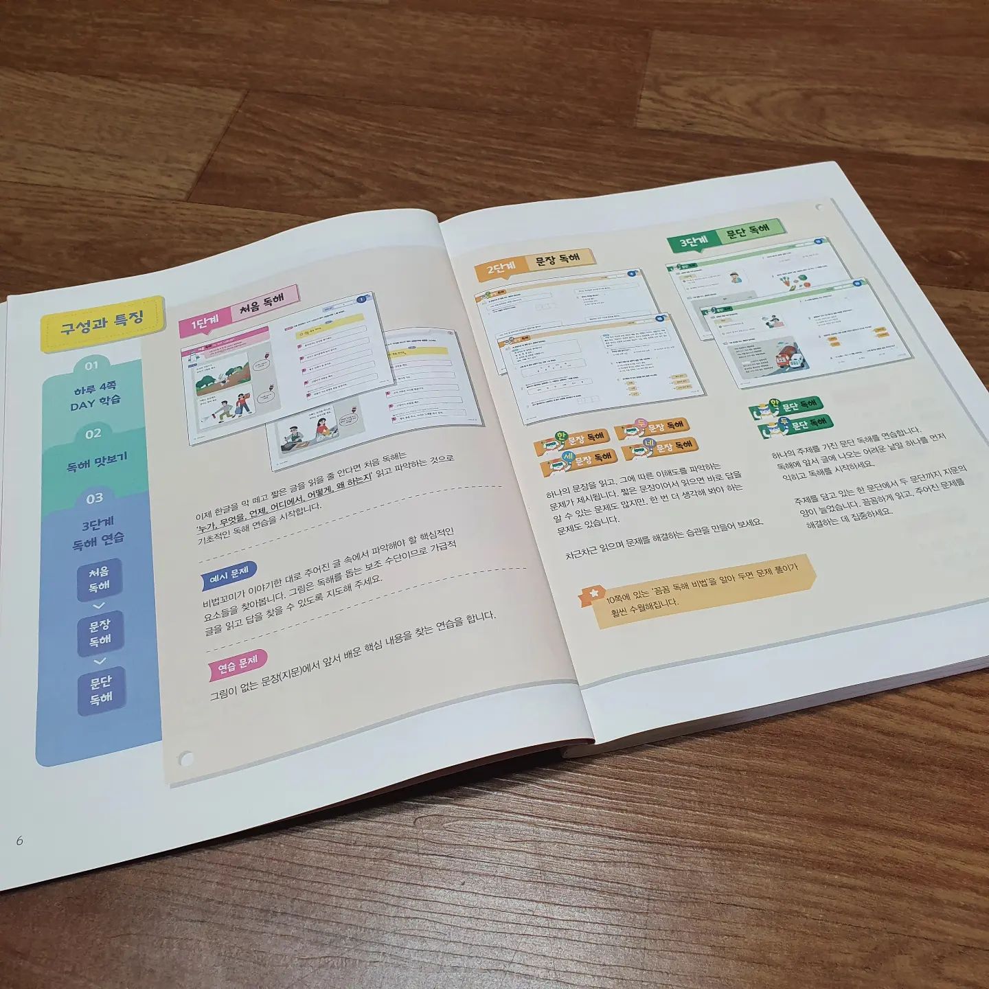 #일상

기적의 독해력 P1권 기본편 / 초1

지난 6주 동안 
기적의 독해력 P1 교재를 가지고
초1 아이와 문해력 공부를 해보았어요.

책을 읽고 난 뒤에도
그 내용에 대해 다시금 물어보는 일이
다반사였던 아이인데요.
지금은 글의 중심 내용도 
잘 파악하고요.
이해력도 많이 높아졌더라고요.

누가, 무엇을, 언제, 어디에서, 
어떻게, 왜 하는지
6하 원칙을 찾는 것을 시작으로 
한 문장, 두 문장 씩, 세 문장 씩 
점차 양을 늘려나가서요.

아이도 어려워하지 않고 
기초부터 차근차근 
공부 할 수 있었기애
가능했던 일인 것 같아요.

문해력을 기르는 문제집이라고 해서 
단순히 문장과 문단으로만 이루어진 
문제만 있었던게 아니고요. 

문장을 읽고 
그에 알맞는 그림을 찾는 문제도 
있었거든요. 

그런 유형의 문제를
아이가 유난히 좋아라더라고요.

덕분에 기적의 독해력 교재로 
즐겁게 공부할 수 있었고요.

독해력도 늘었지만 
책을 읽는 방법과
그 안에서 지은이가 말하는 
중심 내용을 찾는 법까지 
스스로 깨닫게 되었답니다.

#길벗스쿨 #기적의학습단 #초등 #유아 #초등홈스쿨링 #초등교육 #공부습관 #초등국어 #유아학습 #홈스쿨 #여름방학 #학습계획 #기적의독해력 #기적의공부방