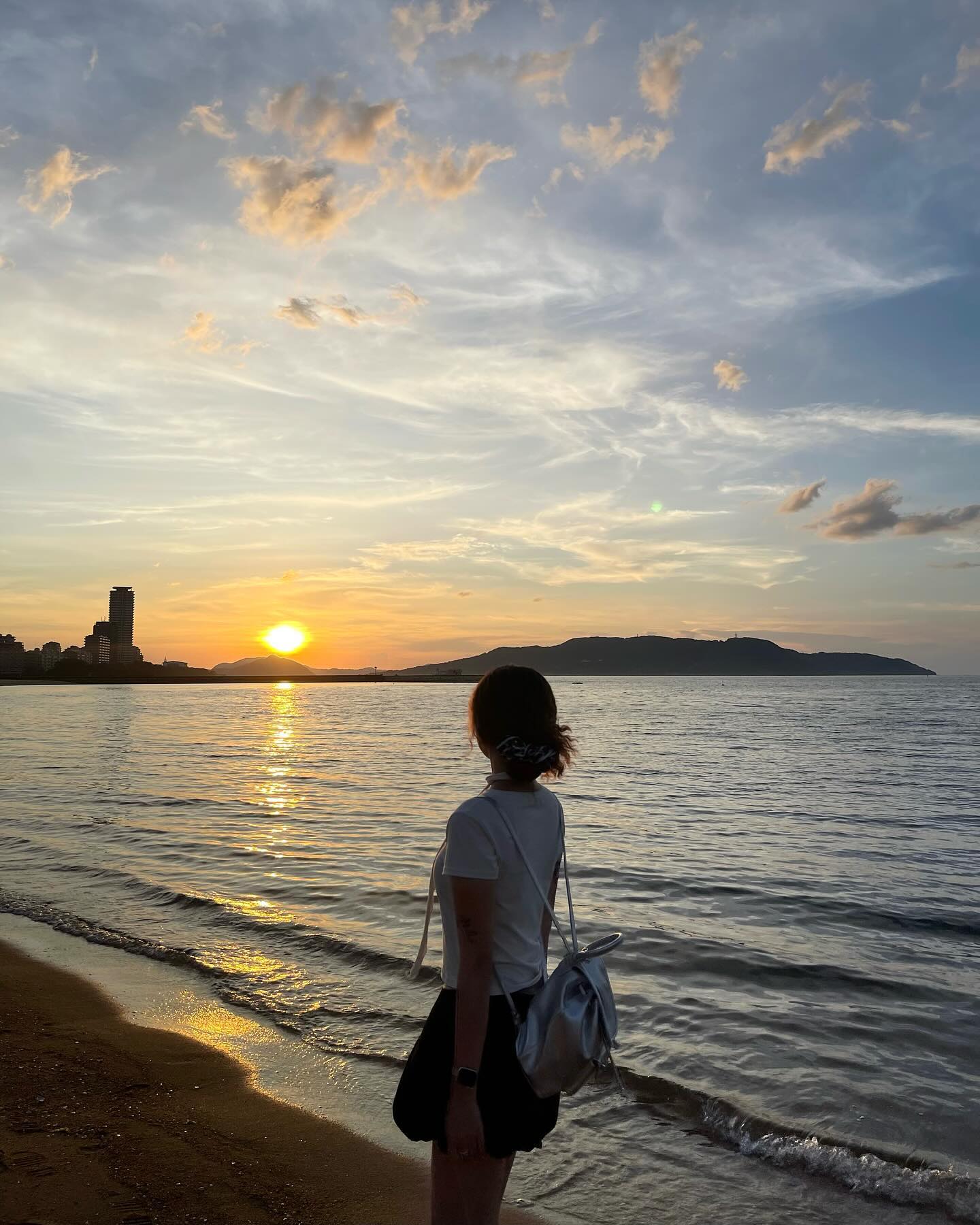 석양이 예쁜 #모모치해변