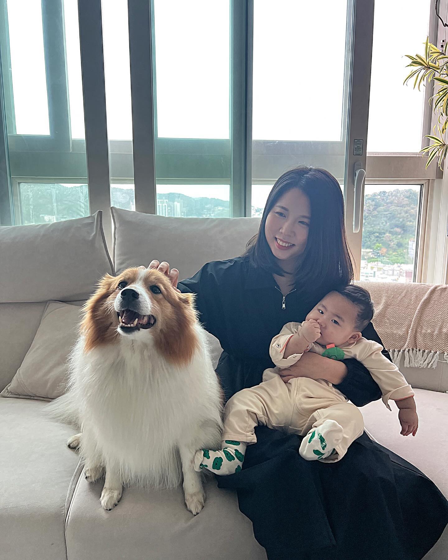 귀여운애🐶옆에👉🏻귀여운애👶🏻❤️