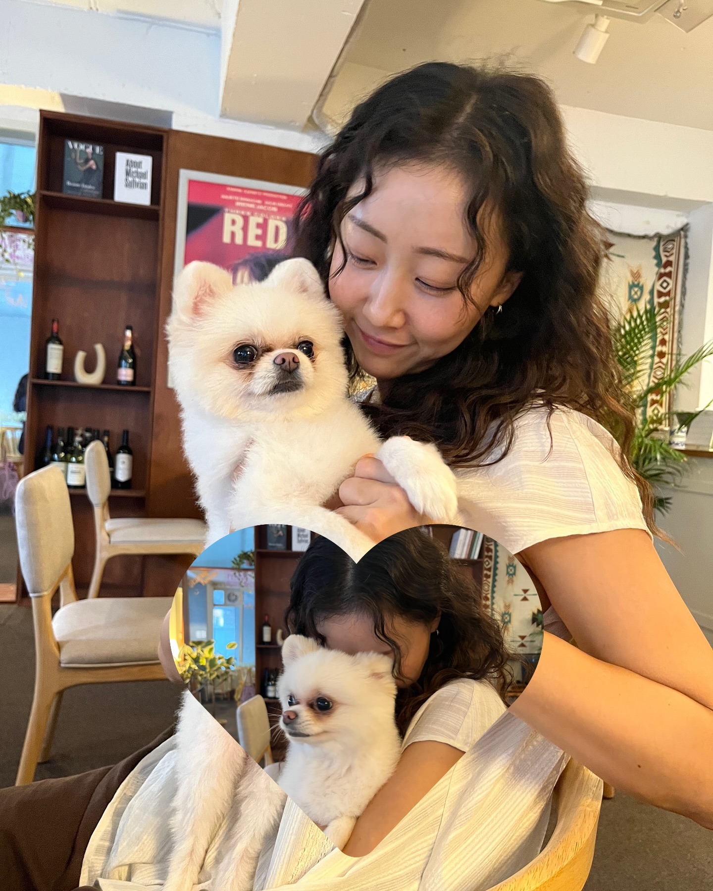 나도 20장 업뎃 가능하다규!!!!!😆💛🤍
1. 내사랑 웨이와 나. 소심한 포메는 사랑이다 사랑이야!!!
2. 오랜만에 완전체 놀고재비와 우리 웨이 이또한 사랑이라!!
3. 수여니 호주에서부터 들고다닌 언더스투드 가방. 에이징을 넘어 카라멜라이징되는 중ㅋㅋㅋ 멋지다 저게 원래 샛노란색이었다는 사실…!!!!!
4. 애견동반 음식점이 너무 없어서 위스키바를 와버림
인생 첫 위스키바 엄숙하면서 진지한 분위기😅😅
5. 강다 덕분에 복숭아 개시해서 와구와구 먹었음 햄-복🍑
6. 나도 더운데 넌 오죽하겠니
7. 드디어갔다 한강 수영장
15. 여름은 힘들다. 근데 재밌음
19. 덕분에 간간히 이어지는 문화생활. 새롭고 놀라워
20. 계속되는 이사 준비. 첫 자취템이었던 내 손때가 묻는 아이들 내보내니 맘이 뒤숭숭