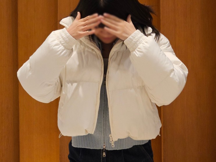 비바브라운 숏패딩 투웨이 하이넥 크롭 여성 패딩 추천 여자 숏패딩 브랜드