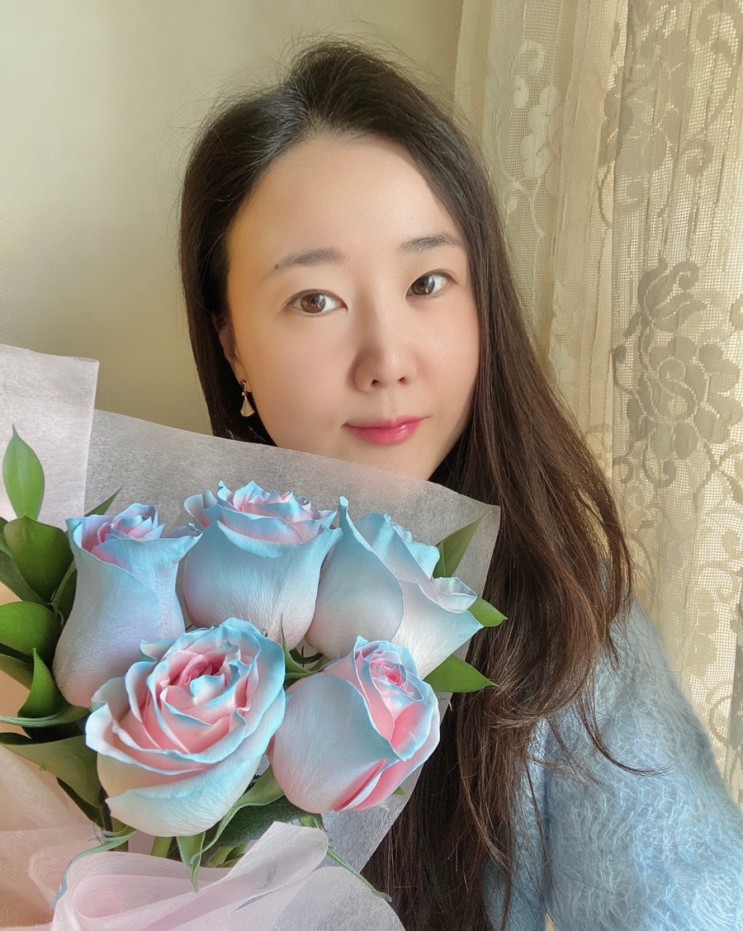 꽃배달서비스 설레임 플라워 오로라 장미 꽃다발 당일배송 후기