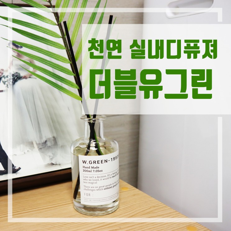 집들이선물 천연 실내디퓨져 더블유그린 추천
