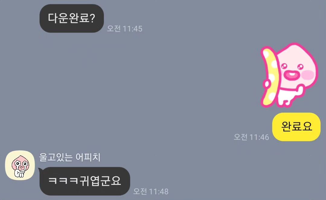 #미니이모티콘 #카카오귀엽 #귀엽군요 #완료요
