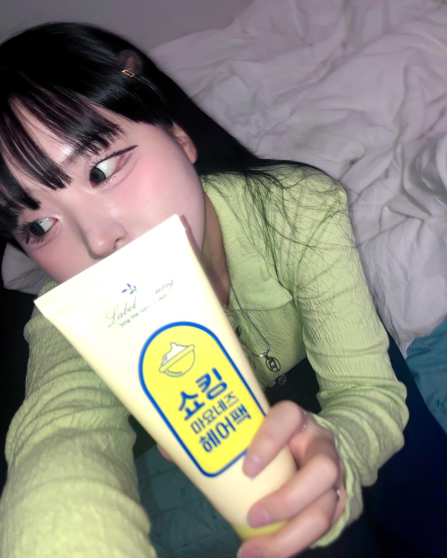 #협찬
제가 제일 조아하는 마요네즈는 ..💛

헤어팩 ,,>_<* 
ㅋㅋ

 #라벨영 #쇼킹마요네즈헤어팩 #머릿결좋아지는법 #극손상헤어팩 #트리트먼트추천 #단백질헤어팩 #건조한머릿결 #머리정전기없애는법