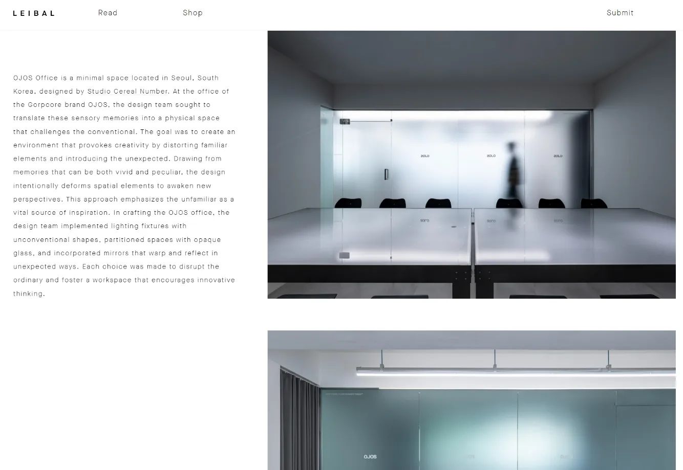 해외 메거진 "LEIBAL"에  디자인, 시공을 진행했던
 “OJOS Office” 프로젝트가 게재되었습니다!

감사하며, 또 다양하고 좋은 공간을 만들어보겠습니다!

그러니 넥스트 프로젝트를 준비해봅니다!!😆😆

-
Photograph. kvvon_bg
-
ojos.official
leibal 
damjangneomeo.log 
crnr.official