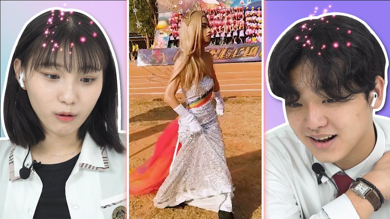 ปฏิกิริยาสุดช็อกของนักเรียนม. ปลายเกาหลีที่ได้ดูกีฬาสีของนักเรียนไทย?!!?