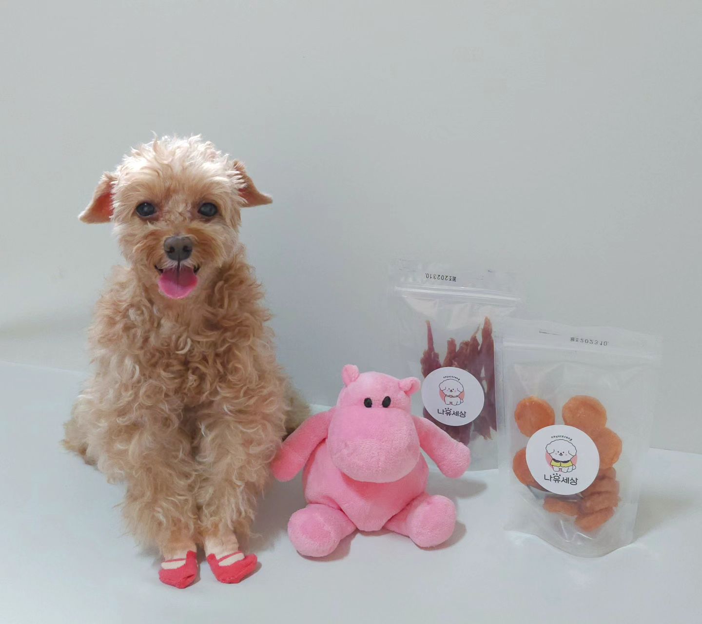 #sponsored #나유세상

나우세상에서 수제간식을
보내주셨어요!!!💟💟💟

꽁이가
오리안심 & 치킨당근미니링
두가지 다
꿀맛탱이래요>< 

오리안심은 쫄깃바삭 느낌이고
치킨당근미링은 쫄깃쫄깃한
(제형) 식감같아요!!!!!!

맛있게 잘 먹겠습니다아 🐶💕