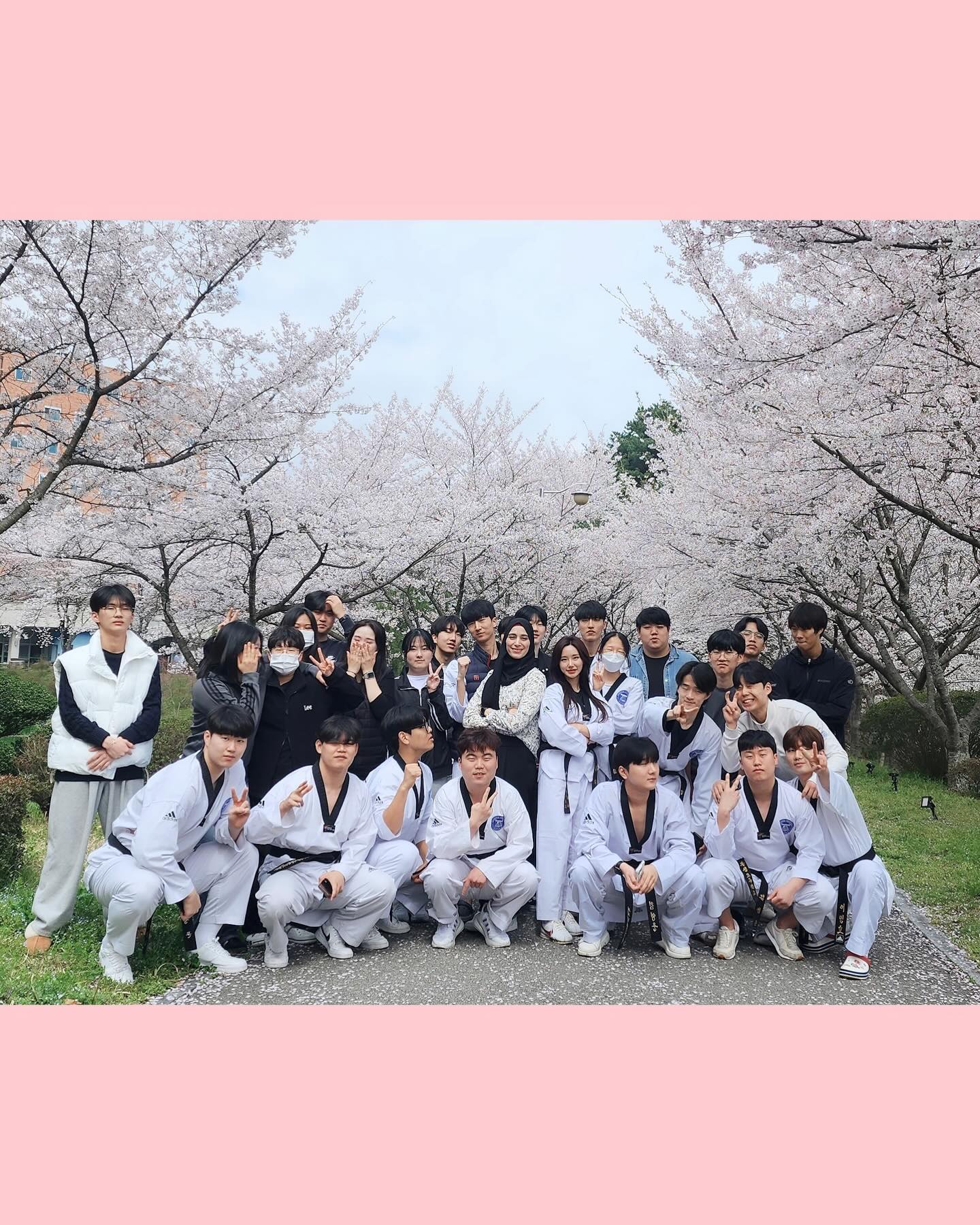 1, 2학년들 벚꽃 사진 찍으러 간다구??
3학년들 당장 도복입고 모여 !!!🌸
nssmnch 교수님 수업과 함께♥️