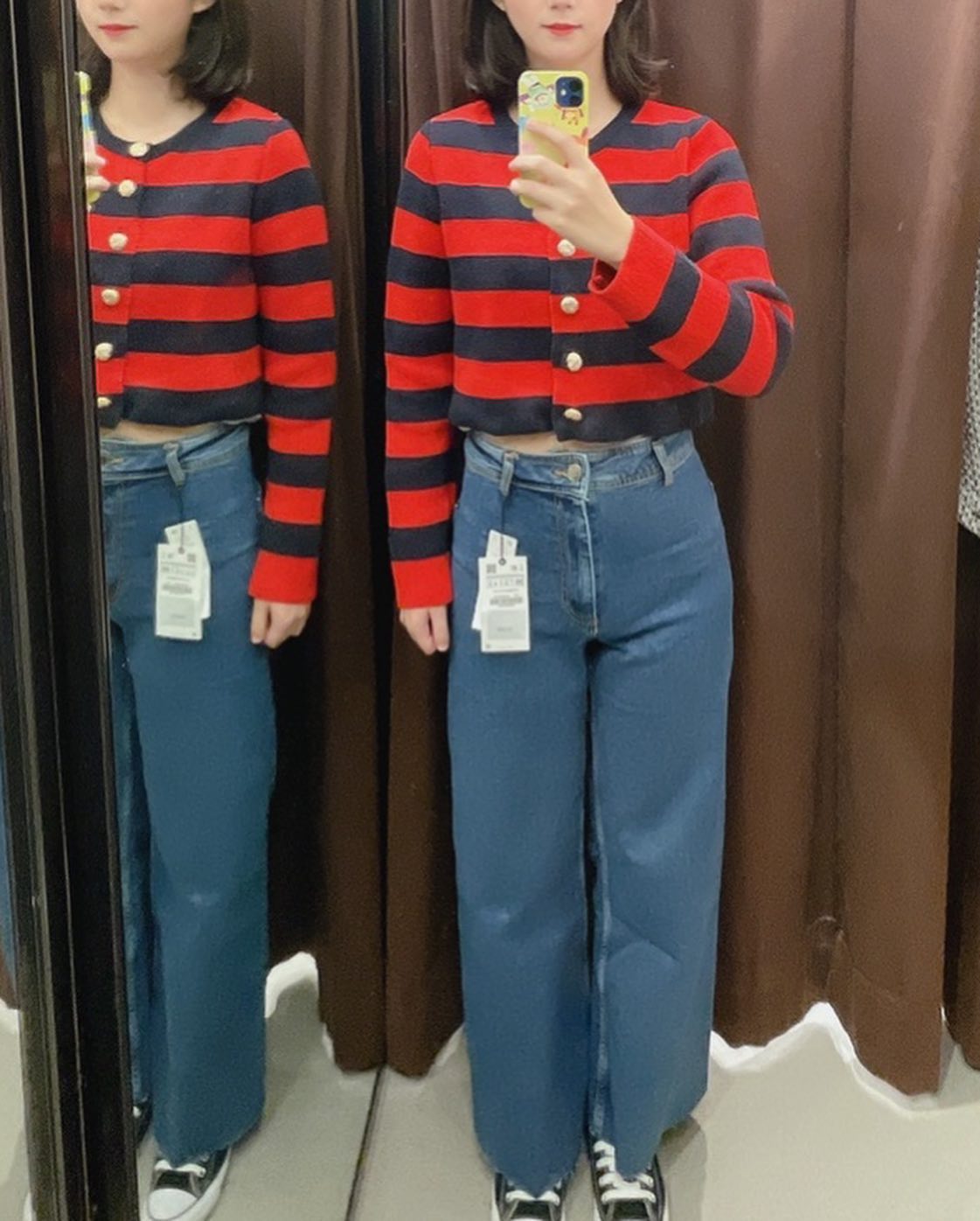 자라 가을 신상🍁#자라트위드자켓 #자라크롭니트가디건 #자라크롭청바지