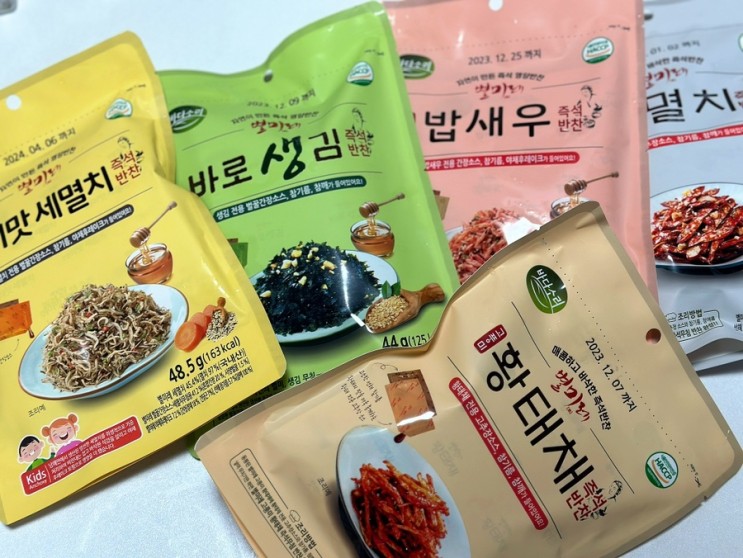 바다소리 별미레 조리없이 바로먹는 갓반찬! 1인가구, 다인가구 모두 다 좋아하는 즉석반찬