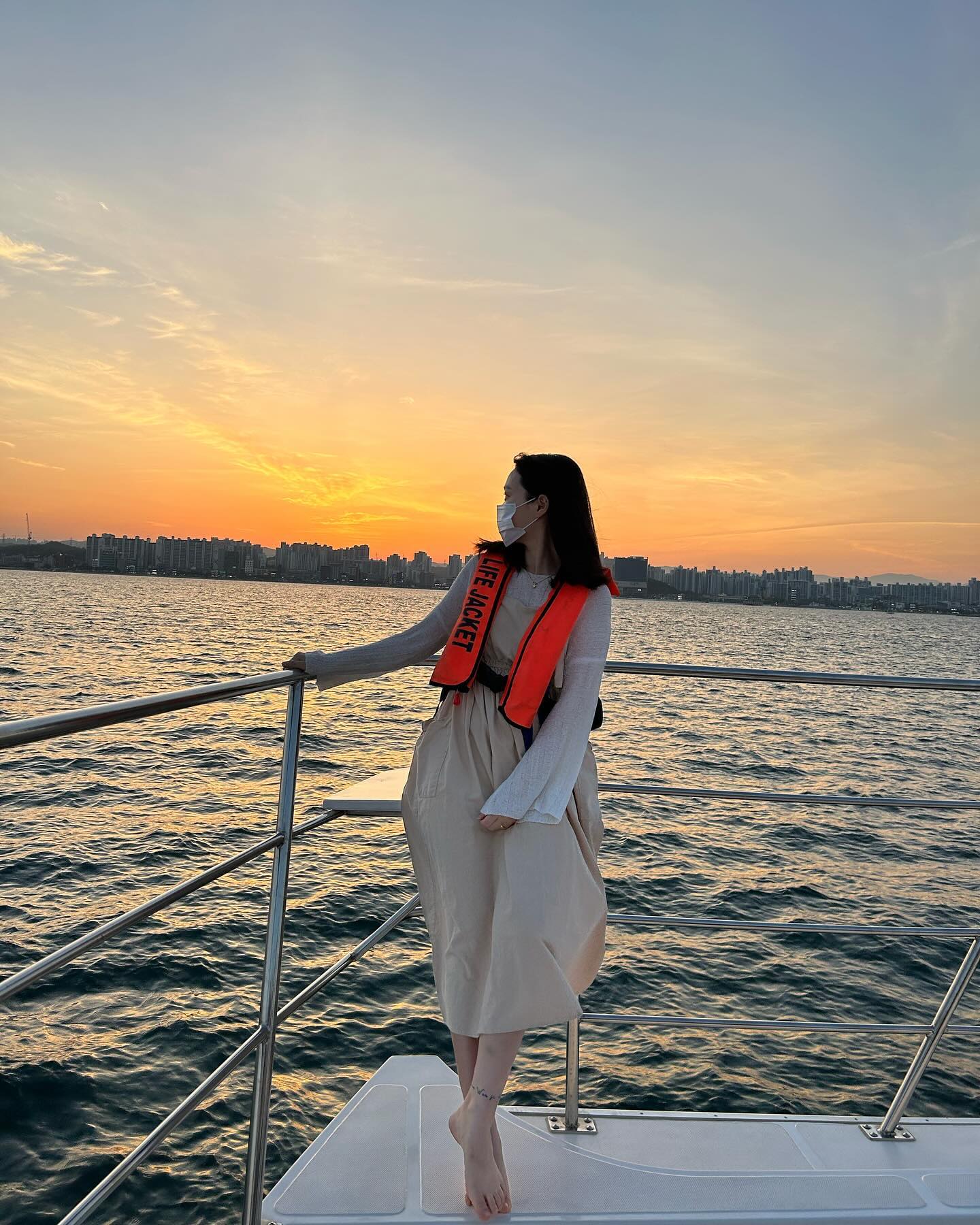 노을맛집,바다위💙