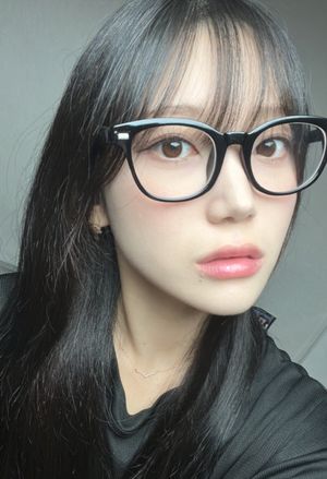 [SeeChic] 웰링턴 스퀘어 타원 뿔테 블루라이트 차단 안경