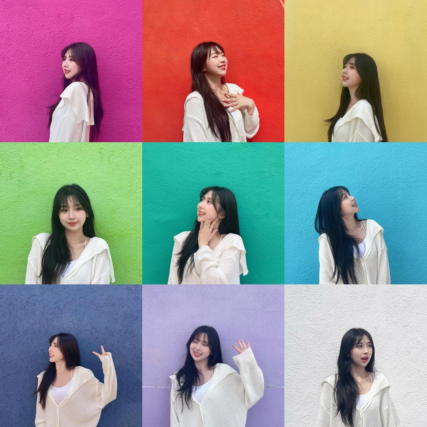 무슨 색이랑 제일 잘 어울리는 것 같오!?🌈