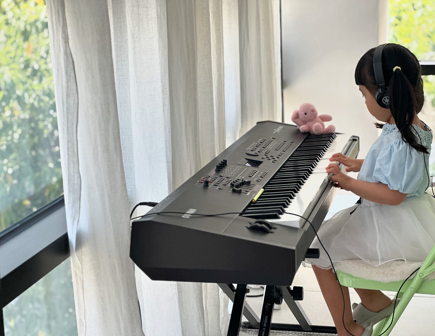 이번주 요약..🩷🩵🤍🎂🎹👧🏻